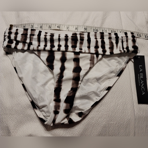NWT LA BLANCA WOMENS BANDED BIKINI SWIMSUIT BOTTOM JAVA SIZE 6 - Picture 6 of 10